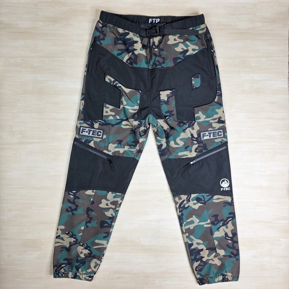 FTP F-Tec Woodland Camo Snow Pants Water‎ Repellant Streetwear Men's Size XL